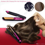 2 in 1 Cordless Curling Iron and Hair Straightener