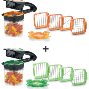 Fruit and Vegetable Cutter Nicer Dicer Quick 4 Blades Quick Stainless Steel