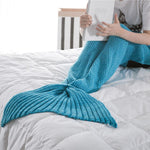 Knitted Mermaid Tail Blanket