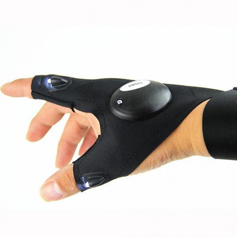 Pointing Finger LED Flashlight Gloves