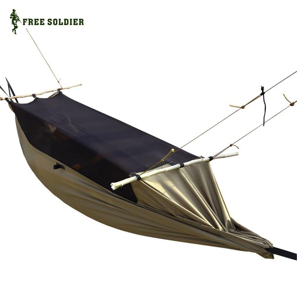 Military Hammock Tent With Anti Mosquito Net Mesh Portable For Camping Hiking Garden Tree Outdoor Fishing