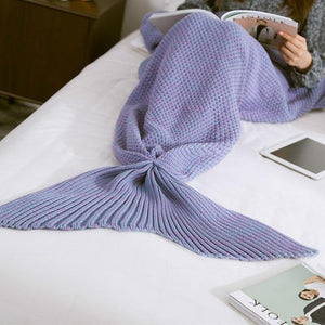 Knitted Mermaid Tail Blanket