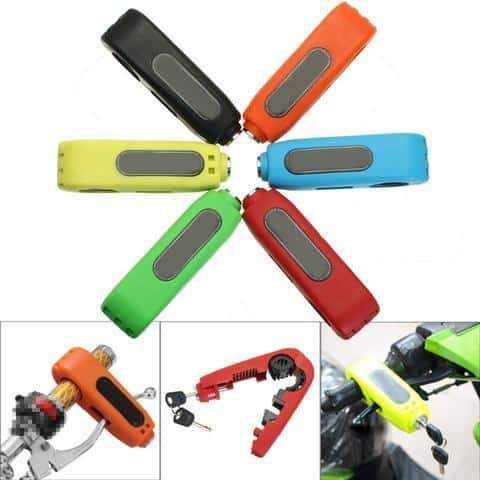 Anti-Theft Motorcycle Grip Lock