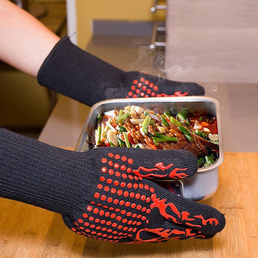 932°F Extreme Heat Resistant Barbecue Gloves