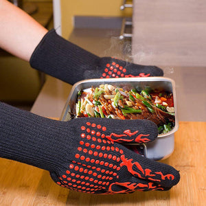 932°F Extreme Heat Resistant Barbecue Gloves