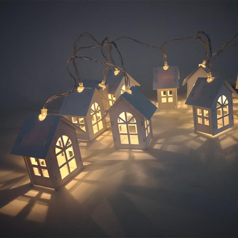 1.5M 10pcs LED Christmas Tree House Style Fairy Light