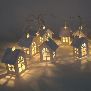 1.5M 10pcs LED Christmas Tree House Style Fairy Light