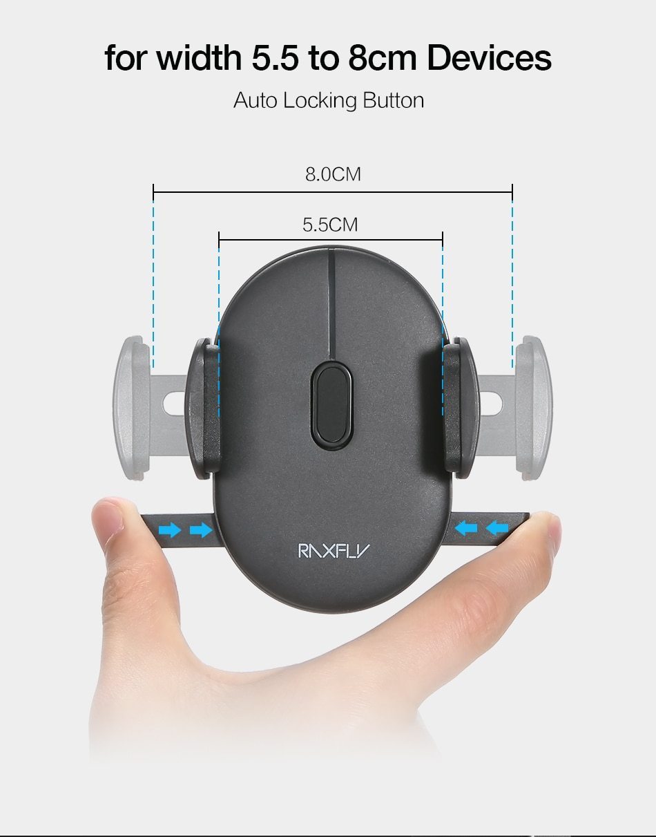 Automatically Locking Windshield Phone Holder, Universal Fit