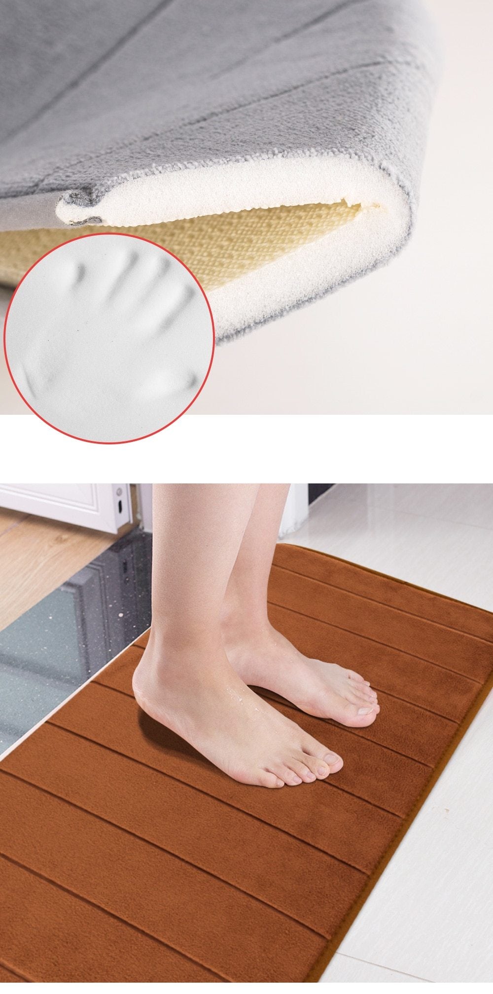 Non Slip Memory Foam Bathroom Mat