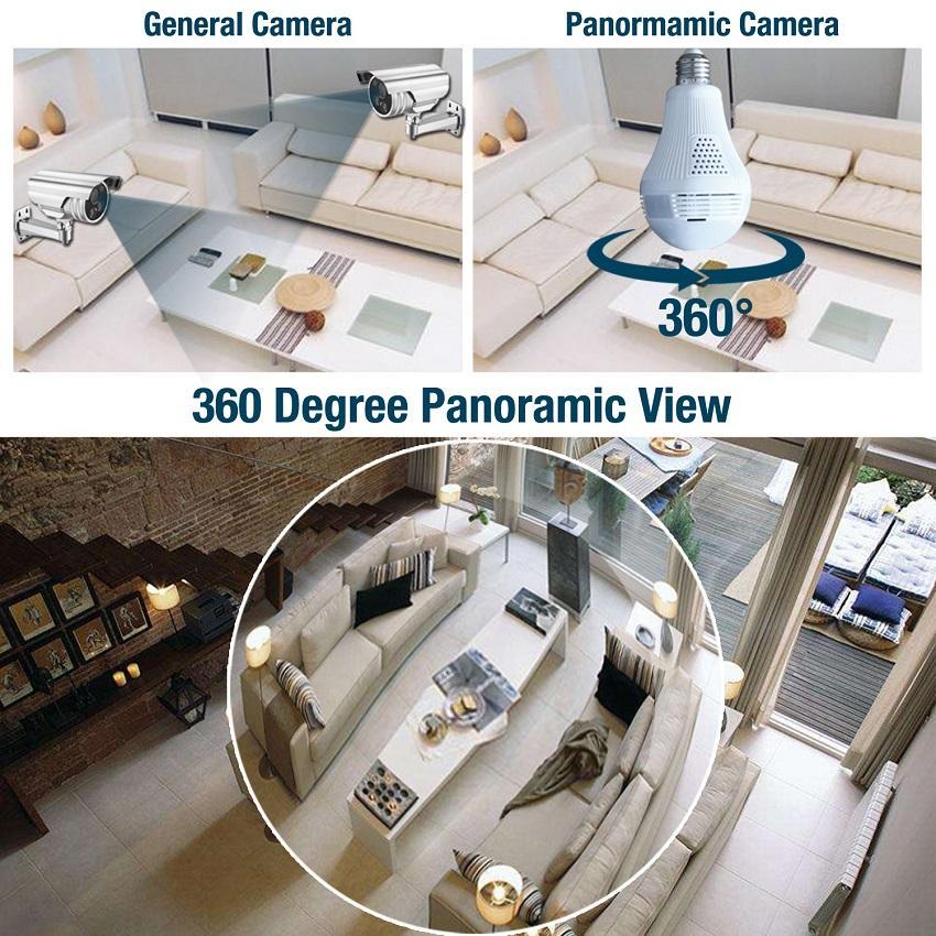 Panoramic Light Bulb Camera