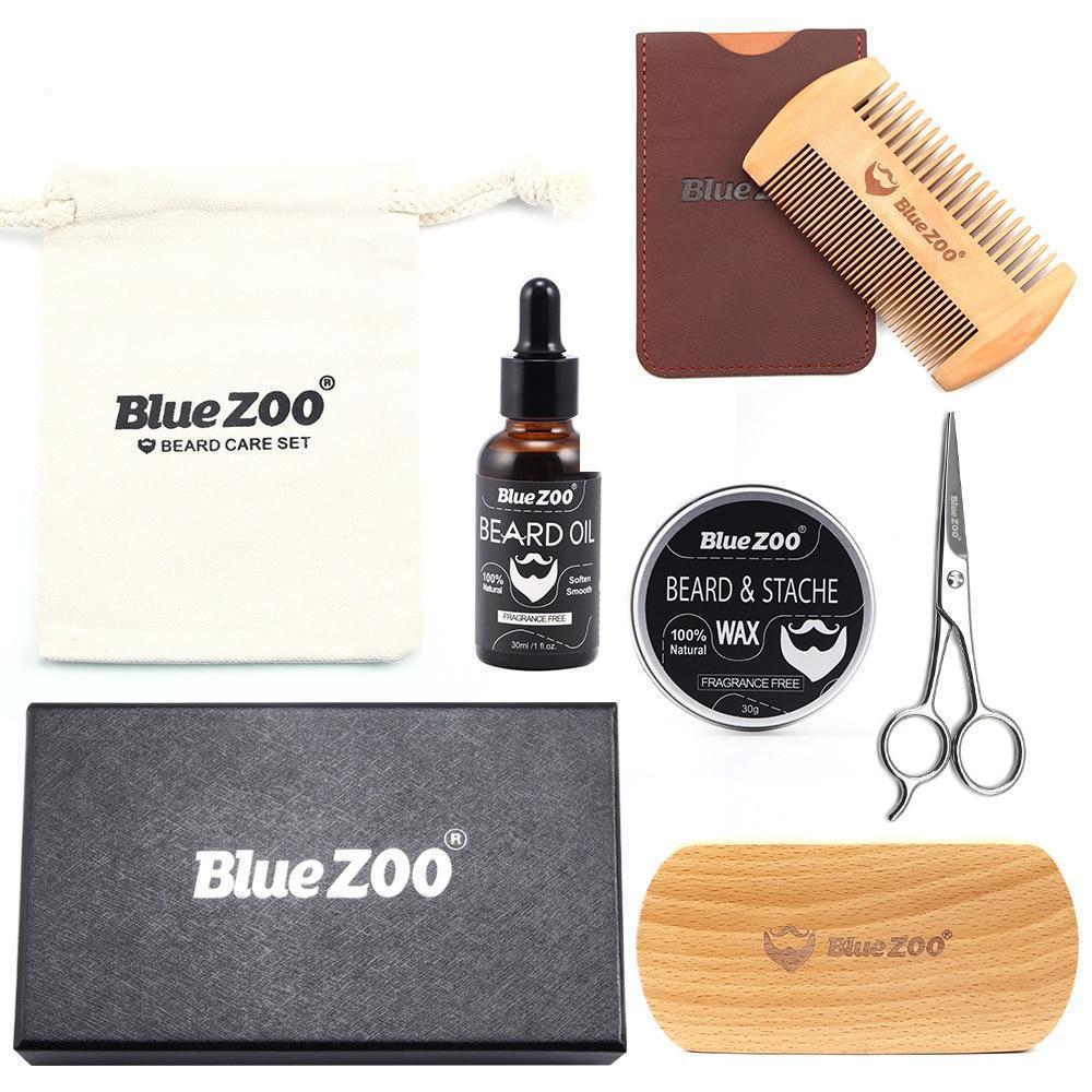 7pcs/set Viking Beard Care Kit for Men