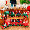 new Christmas train painted wood with Santa/bear Xmas