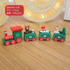 new Christmas train painted wood with Santa/bear Xmas