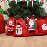 Christmas Gift Bags Santa Claus Snowman