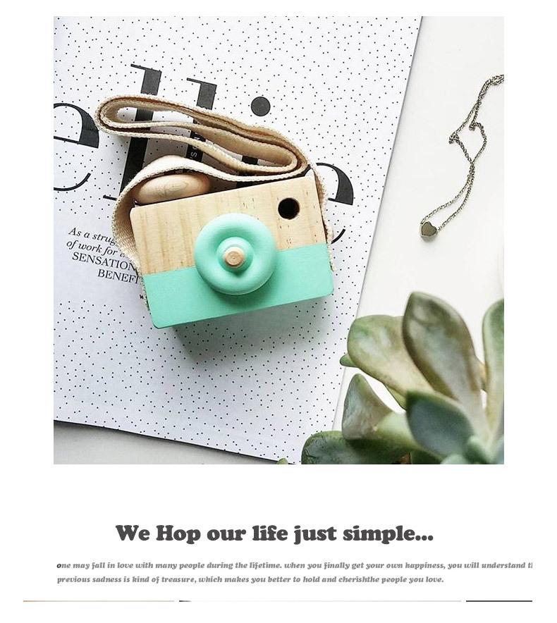 Cute Wooden Camera Toy