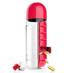 Pill Organizer Water Bottle