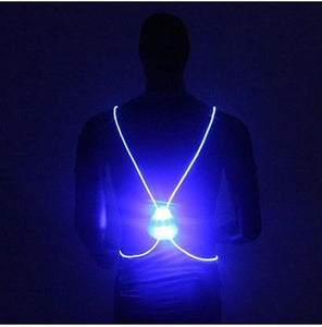 Fiber Optics Reflective LED Vest Belt