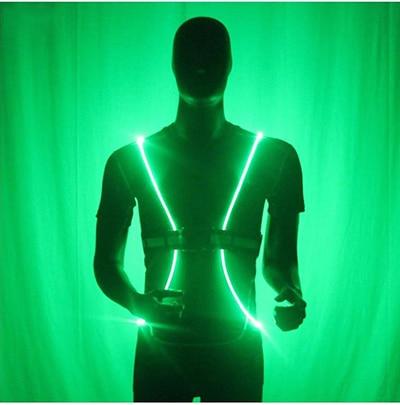 Fiber Optics Reflective LED Vest Belt