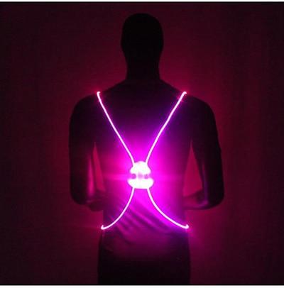 Fiber Optics Reflective LED Vest Belt