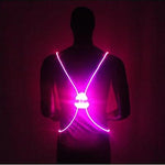 Fiber Optics Reflective LED Vest Belt