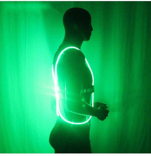 Fiber Optics Reflective LED Vest Belt