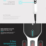 Professional Hair Straightening Brush for All Hair Types - Ionic Hair Straightener Brush