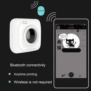 Mini Wireless Portable Bluetooth Printer