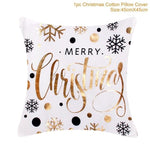 Merry Christmas Decoration for Home Pillowcase