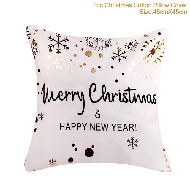 Merry Christmas Decoration for Home Pillowcase