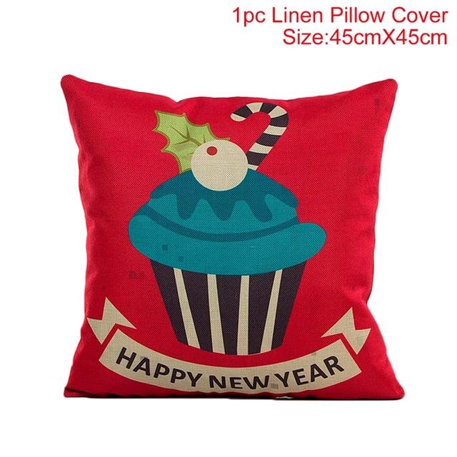 Merry Christmas Decoration for Home Pillowcase