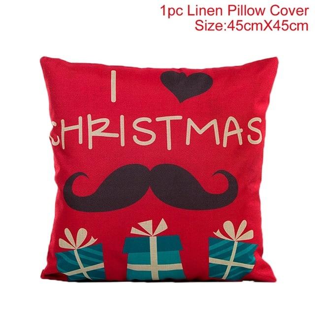 Merry Christmas Decoration for Home Pillowcase