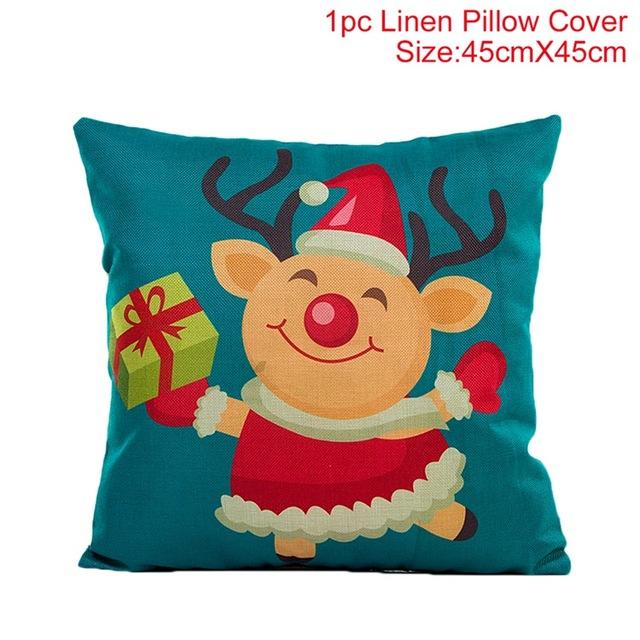 Merry Christmas Decoration for Home Pillowcase