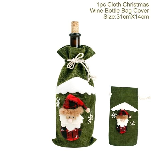 Christmas Wine Bottle Cover