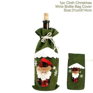 Christmas Wine Bottle Cover