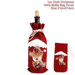 Christmas Wine Bottle Cover