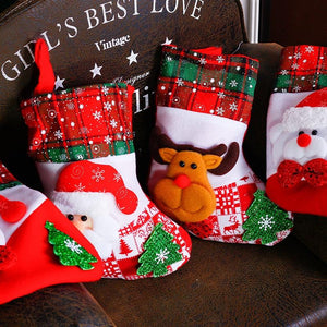 Santa Snowman Pendant  Socks