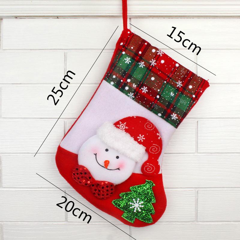 Santa Snowman Pendant  Socks