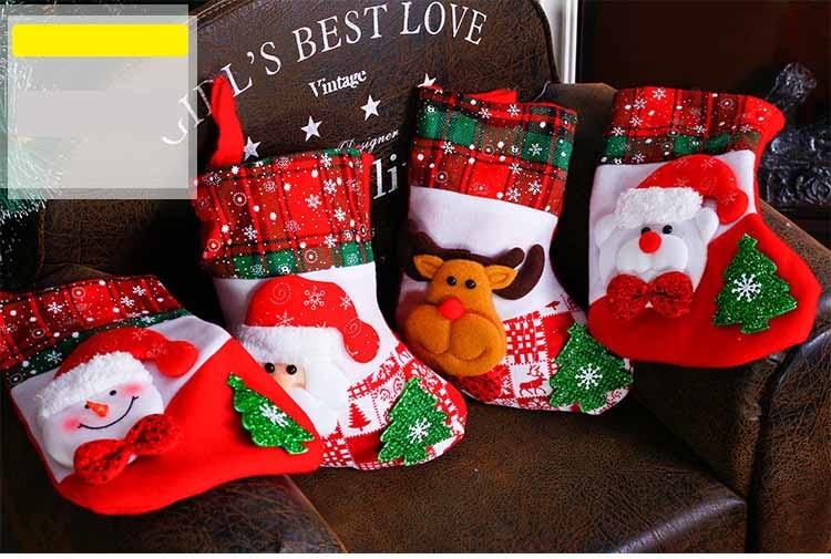 Santa Snowman Pendant  Socks