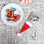 1PC Christmas Decorative tableware Knife Fork Set