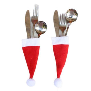 1PC Christmas Decorative tableware Knife Fork Set