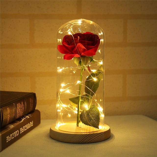 Enchanted Rose Flower LED Lamp