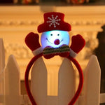 Christmas Santa Reindeer Snowman Bear LED Light Headband