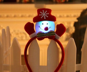 Christmas Santa Reindeer Snowman Bear LED Light Headband