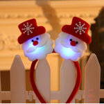 Christmas Santa Reindeer Snowman Bear LED Light Headband