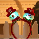 Christmas Santa Reindeer Snowman Bear LED Light Headband