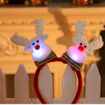 Christmas Santa Reindeer Snowman Bear LED Light Headband