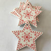 10pcs/set White Red Christmas Tree Ornament Wooden Hanging