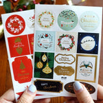 2PCS/Lot Christmas Decoration Gift Paper Stickers