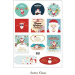 2PCS/Lot Christmas Decoration Gift Paper Stickers