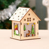 Festival Led Light Wood House Christmas Tree Decorations